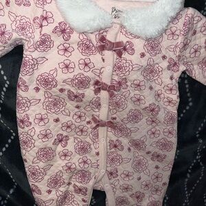 Primark Pink Floral Kids Footie
